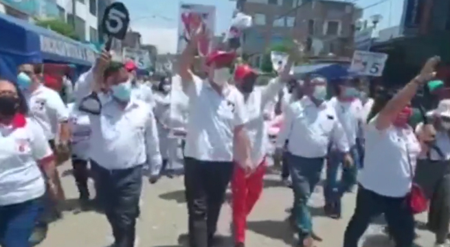 Lescano realizó actividades proselitistas en el norte del Perú