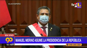 Manuel Merino juramentó como nuevo presidente de la República