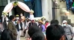 Huancayo: más de 40 personas fueron intervenidas en un matrimonio [VIDEO]