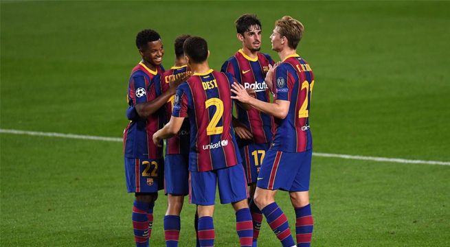 Barcelona debuta con una gran goleada en la Champions League 2020-21