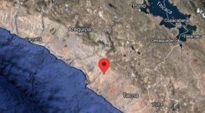 Sismo de magnitud 3.7 se produjo esta tarde en Moquegua