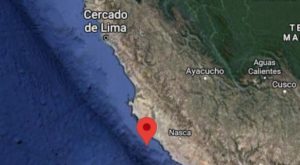 Ica: sismo de magnitud 4.6 se reportó esta tarde cerca de Marcona