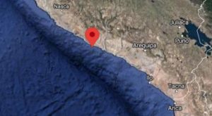 Sismo de magnitud 4.6 se produjo esta tarde en la región Arequipa