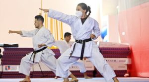 Medallistas en karate se preparan en la VIDENA para clasificar a Tokio 2020