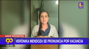 Verónika Mendoza da su opinión sobre la vacancia al presidente Vizcarra