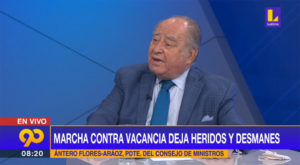 Ántero Flores-Aráoz: #Pudo haber provocación a la policía en la marcha”