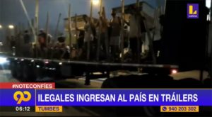 Ilegales ingresan al país en tráilers