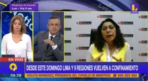 Violeta Bermúdez: Esperamos que la cuarentena no se extienda por más tiempo