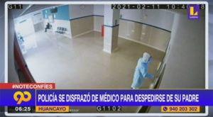 Policía se disfrazó de médico para ver a su padre y lo encontró sin vida [VIDEO]