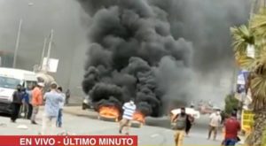 Transportistas bloquearon carretera Ramiro Prialé [Video]