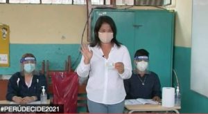Keiko Fujimori emitió su voto en colegio de Surco [Video]