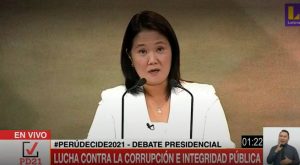 Keiko Fujimori: «Si se trata de solvencia moral, no lance piedras cuando tiene tremendo techo de vidrio señor Cerrón»