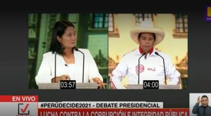 Debate presidencial 2021: Keiko Fujimori llama “Cerrón” a Pedro Castillo y así respondió el líder de Perú Libre