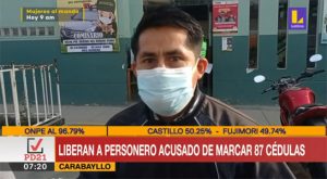 Liberan a personero acusado de marcar 87 cédulas