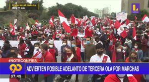 Especialistas advierten posible adelanto de la tercera ola de Covid-19 por marchas