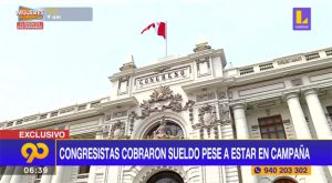 Congresistas cobraron sueldo pese a estar en campaña