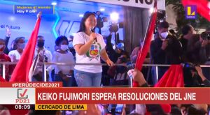 Keiko Fujimori espera resoluciones del Jurado Nacional de Elecciones