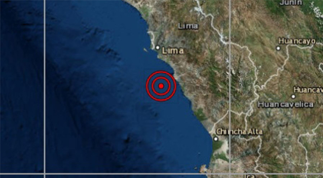 Un nuevo sismo remeció el sur de Lima esta mañana