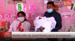 Primera niña del Bicentenario del Perú nació en Huancayo