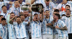 Así celebró la selección Argentina la obtención de la Copa América [Fotos]