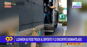 Llevaron su ‘food truck’ al depósito y lo encontró desmantelado