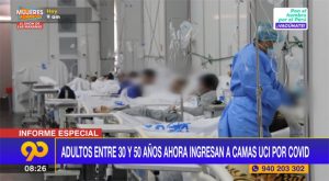 Adultos entre 30 y 50 años ahora ingresan a camas UCI por Covid-19