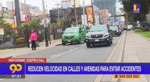 Reducen velocidad en calles y avenidas para evitar accidentes