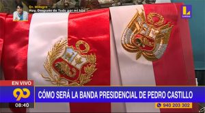 Cómo será la banda presidencial de Pedro Castillo