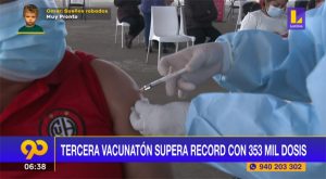 Tercera Vacunatón superó el récord con 353 mil dosis