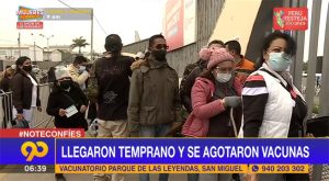 Llegaron temprano y no pudieron ser vacunados porque se agotaron las dosis