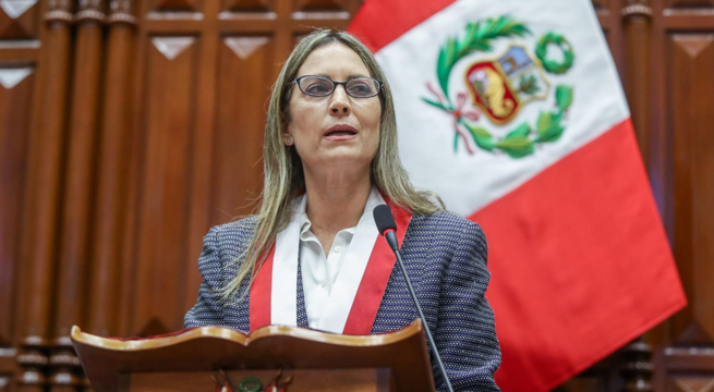 Presidenta del Congreso pide al mandatario Castillo a convocar a un Consejo de Estado