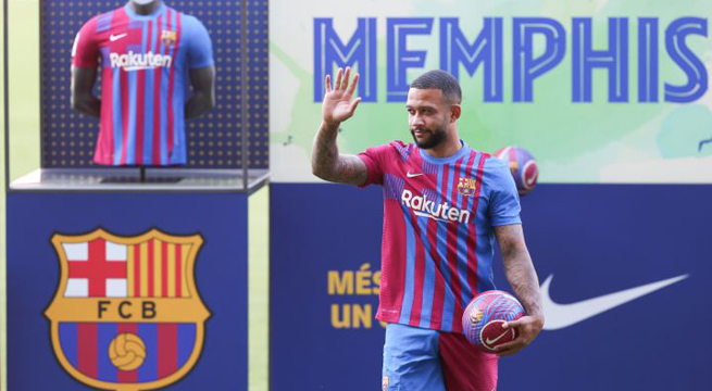 Memphis Depay: el neerlandés firmó por el FC Barcelona