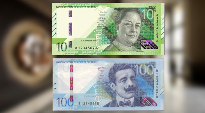 Banco Central de Reserva pone en circulación nuevos billetes de 10 y 100 soles