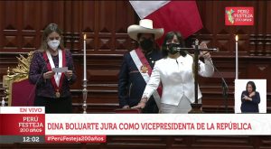 Dina Boluarte juramentó como nueva vicepresidenta de la República