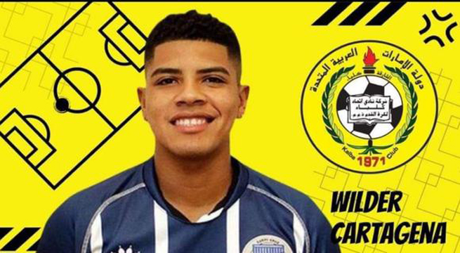 Wilder Cartagena se convierte en nuevo jugador del Ittihad Kalba de Emiratos Árabes