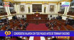 Congresistas viajaron con todo pagado antes de terminar funciones