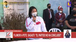 Keiko Fujimori a Francisco Sagasti: “El partido no ha concluido”