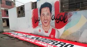 Pintan mural en honor a Gianluca Lapadula