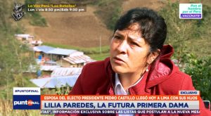 Lilia Paredes: Cerrón es el dueño del partido, pero mi esposo es el presidente