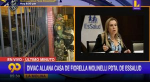 Fiorella Molinelli: Diviac allana su vivienda y oficinas de EsSalud