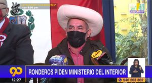 Ronderos solicitan la cartera del Ministerio del Interior a Pedro Castillo