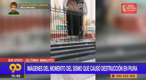 Sismo en Piura: movimiento causa daños en la Catedral de la ciudad