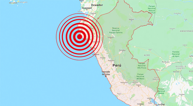 Se registra una réplica tras sismo de magnitud 6.1 en Sullana