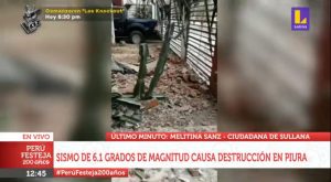 Sismo en Piura: reportan heridos tras movimiento de magnitud 6.1