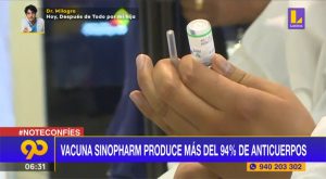 Vacuna de Sinopharm produce más de 94% de anticuerpos contra el Covid-19