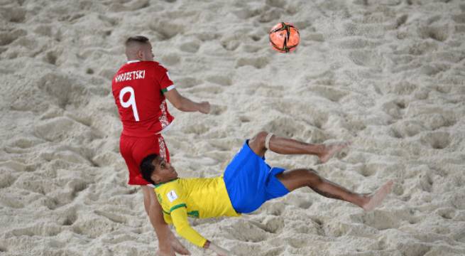 Brasil y Uruguay clasificaron a cuartos de final de la Copa Mundial de Beach Soccer
