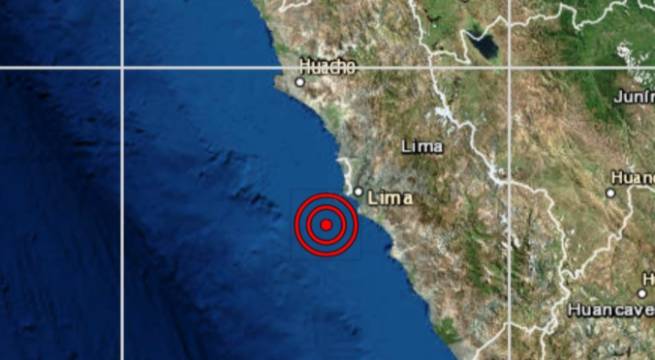 Un sismo de magnitud 4.4 se registró esta tarde en el Callao