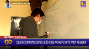 Colegios privados pequeños sin presupuesto para reabrir