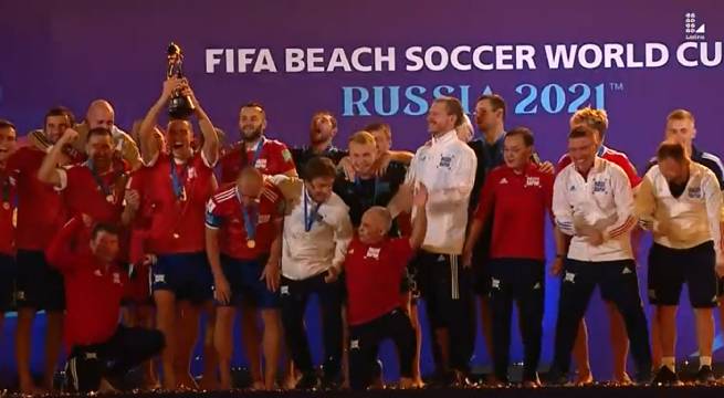 La Federación Rusa superó a Japón en la Gran Final de la Copa Mundial de Beach Soccer de la FIFA Rusia 2021