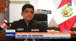 Ministro Carrasco: “Nuestra meta es reducir más del 30 % los casos de corrupción dentro de la institución”